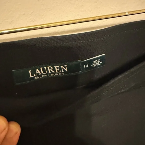 Ralph Lauren Black Straight Leg Pants - Picture 5 of 6